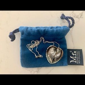 Mignon Faget Heart Cockle Shell Pendant Necklace